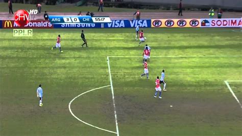 La selección colombia empató frente a su similar de argentina en uno de los partidos de la octava fecha de las eliminatorias. Chile vs Argentina 4-1 Eliminatorias Brasil 2014 HD - YouTube