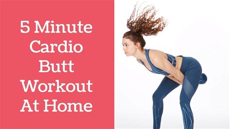5 Minutes Cardio Butt Lifting Workout Booty Workout At Home Youtube
