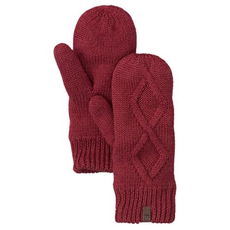 Womens Fleece Lined Cable Knit Mittens Timberland Us Store