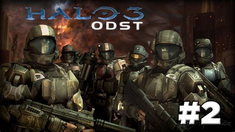 Halo 3 Odst Campaign Walkthrough Part 2 Xbox 360 Youtube