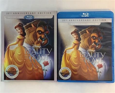 Beauty And The Beast Blu Raydvd 2016 2 Disc Set 25th Anniversary