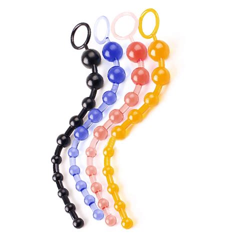 Toy Vagina Plug Play Pull Ring Ball Novelties Jelly Beads Stimulator In