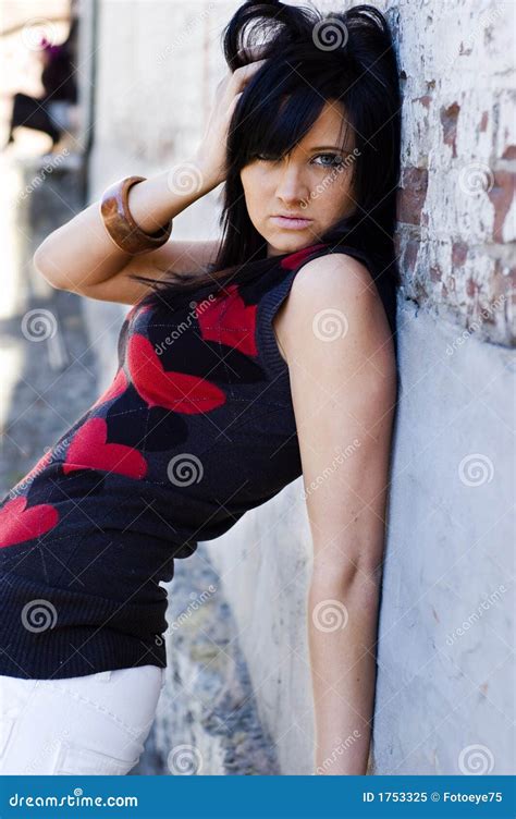 Brunette Fashion Model Stock Image Image Of Attractive 1753325