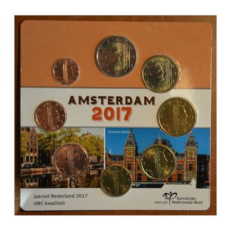 Eurocoin Eurocoins Set Of 8 Coins Netherlands 2017 Unc
