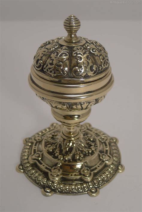 Antiques Atlas Antique English Brass Inkwell C 1880