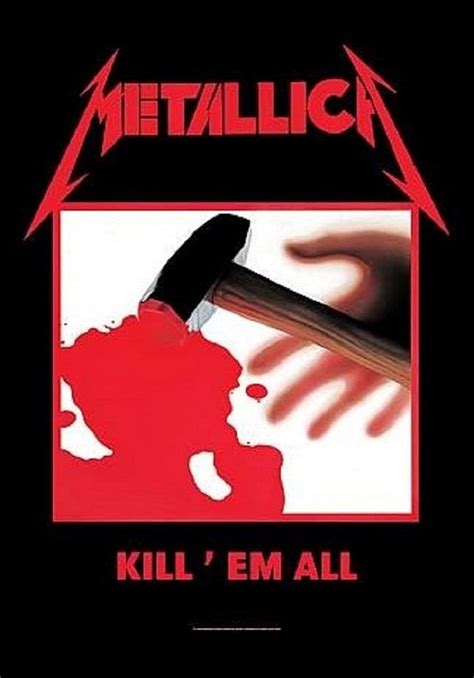 Kill Em All Textil Poster Amazonde Musik