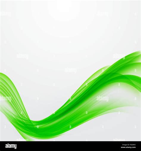 Abstract Green Wave Background Vector Illustration Stock Vector Image