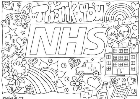 Meadow High School Thank You Nhs Colouring