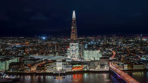 Night Cityscape From Sky Garden London United Kingdom
