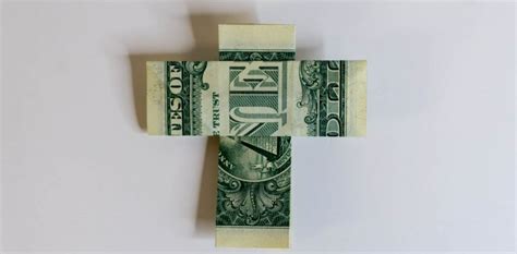 Detailed Origami Money Cross Step By Step Instruction For Beginners