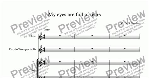 My Eyes Are Full Of Tears Download Sheet Music Pdf File