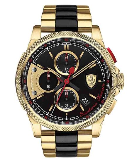 Buy Ferrari Watches Buy Scuderia Ferrari Men Black Chronograph Watch