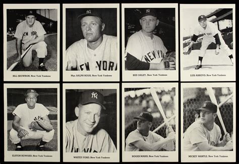 Lot Detail 1956 64 New York Yankees Picture Pack 5 X 7 Team Sets Jay