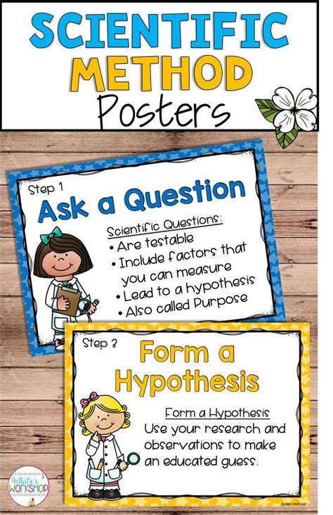 Scientific Method Posters And Worksheets Help Science Teachers Of