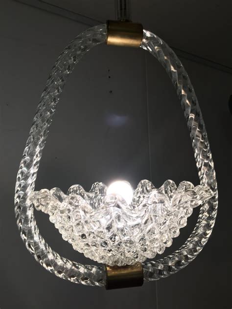 Vintage Murano Glass Pendant Light From Barovier And Toso