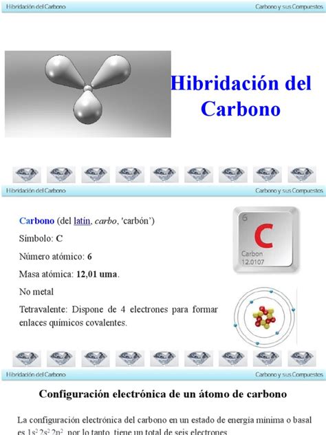 Ppt05 Hibridación Del Carbono Pdf Química Física Química Cuántica