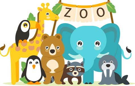 The Best Cute Clipart Images From 50 Cliparts Of Animals Cartoon Zoo