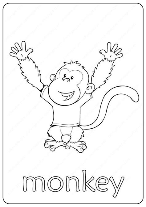 Famous Monkey Coloring Page Pdf 2022 Cfj Blog