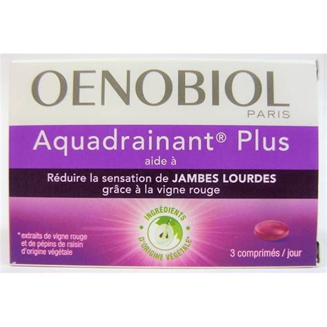 Oenobiol Aquadrainant Plus Réduction De La Sensation De Jambes Lourdes