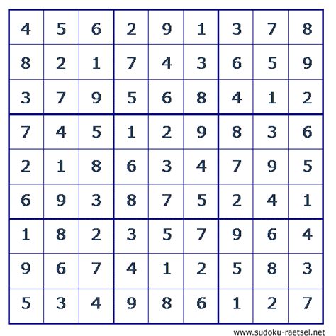 Sudoku leicht Online & zum Ausdrucken | Sudoku-Raetsel.net