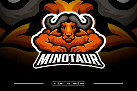 Minotaur Mascot Esport Logo Template By Endrid On Envato Elements