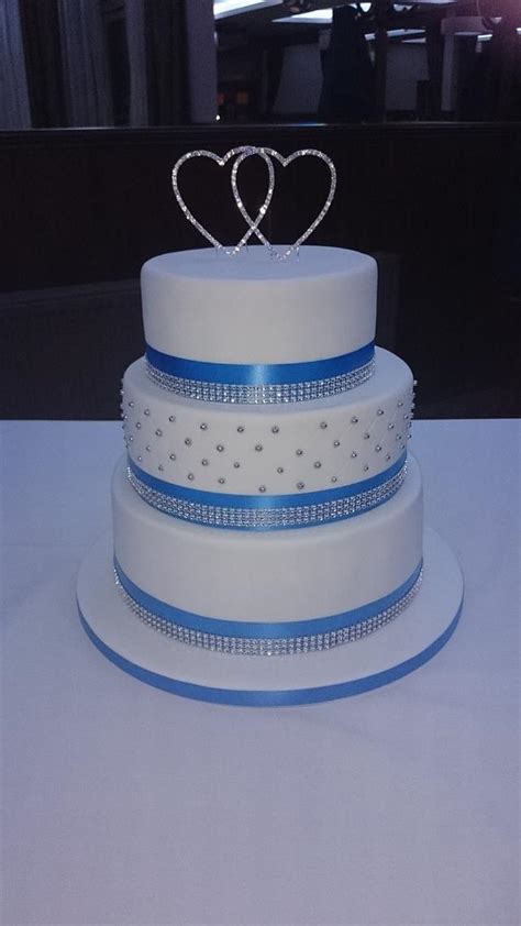 Royal Blue Wedding Cake Decorated Cake By Susie Cakesdecor