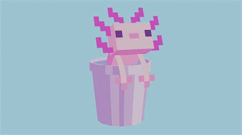 Minecraft Axolotl Background