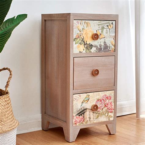 Cherry Tree Furniture Nola Vintage Country Style Wooden Bedside Cabinet