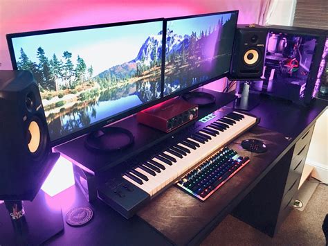 Hackintosh Desk Setup By Rhys Rhys Gaming And Music Production Desk