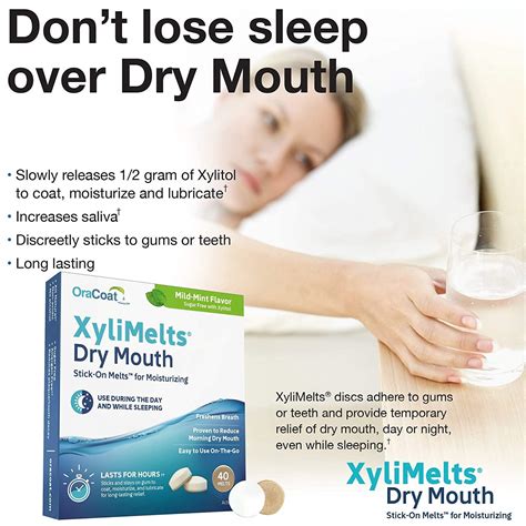 Oracoat Xylimelts Dry Mouth Relief Moisturizing Oral Adhering Discs