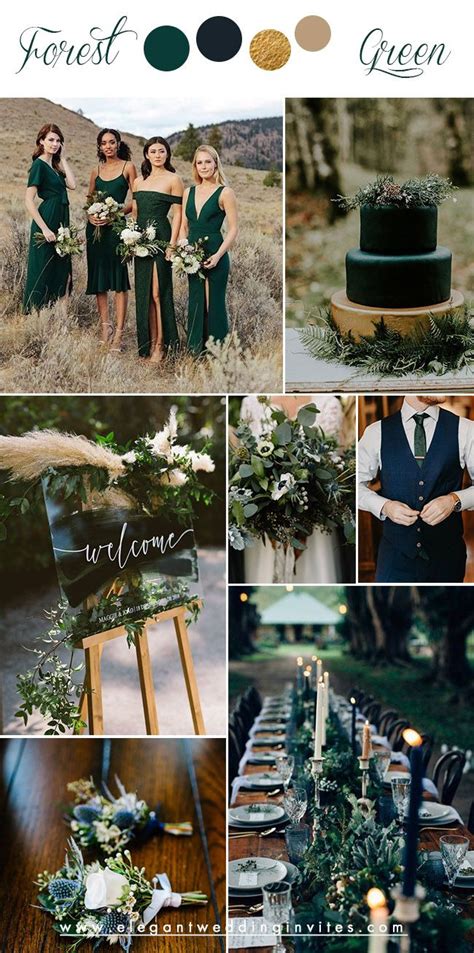 Dark Green Wedding Green Themed Wedding Green Wedding Colors Wedding