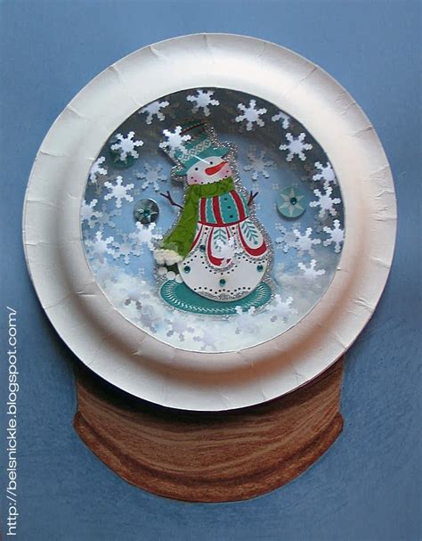 Belsnickle Blogspot Paper Plate Crafts For Kids Snow Globe Crafts