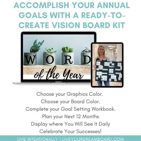 White Vision Board Kit Stunning Powerful Dream Board