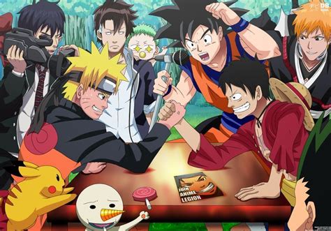 Anime Crossover One Piece Pokemon Naruto Ao No Exorcist Bleach