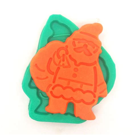 Silicone Christmas Santa Cake Chocolate Biscuit Mold Fondant Pastry