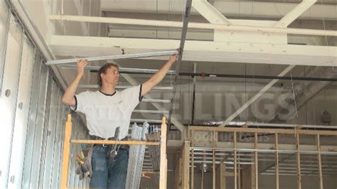 How To Install A Suspended Ceiling Grid Hg Grid Suspended Ceiling