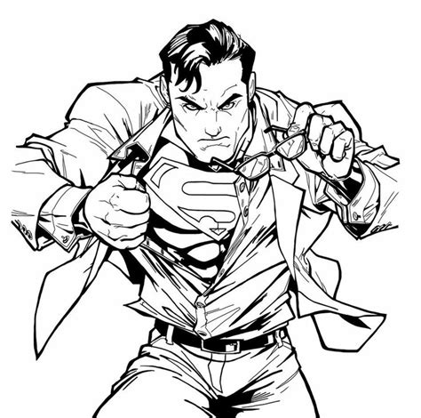 Batman vs superman coloring pictures, worksheets for your child. Superman Drawing | Free download on ClipArtMag