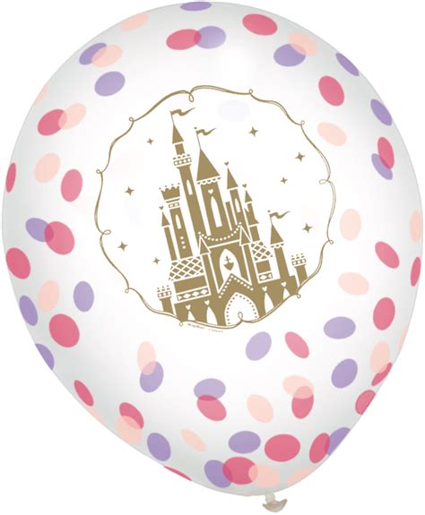 Disney Princess Once Upon A Time Confetti Latex Balloons 12 In 6 Pk