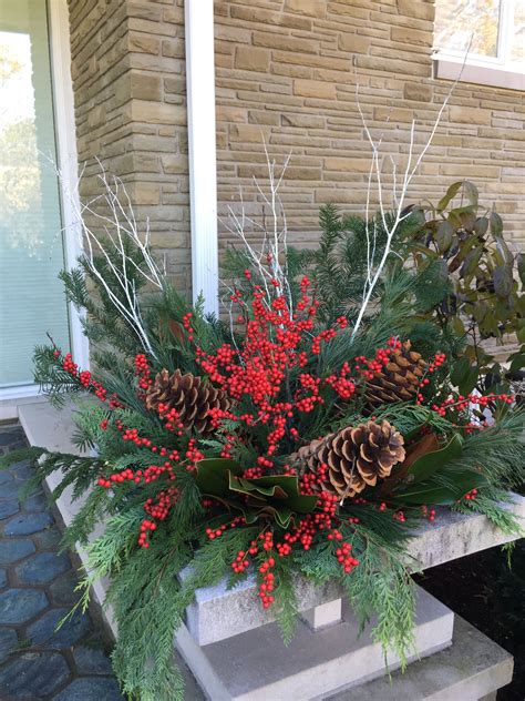 Maybe you would like to learn more about one of these? Holiday Evergreen Planter | Evergreen planters, Holiday ...