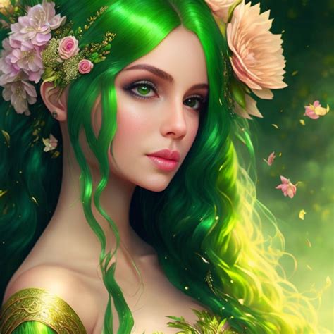 Green Goddess Deep Dream Generator