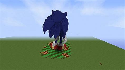 3d Sonic The Hedgehog Sonic Unleashed Statue Minecraft Map