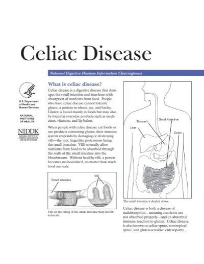 Celiac Disease National Digestive Diseases Information