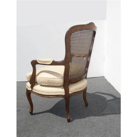 Shop wayfair for the best french cane chairs. Vintage French Provincial Cane Arm Chair W Down Cushion ...