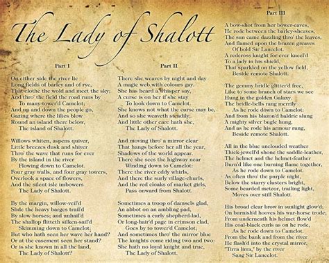 The Lady Of Shalott Alfred Lord Tennyson Poem 10x8 Print Etsy