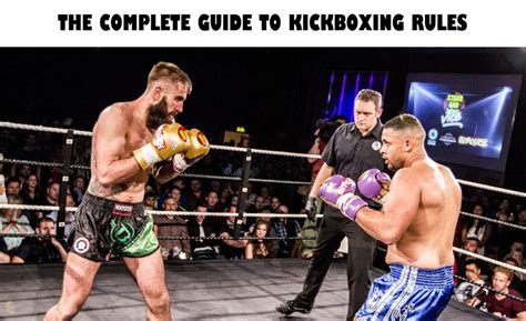 Kickboxing Rules Archives Sidekick Boxing