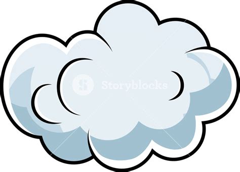 Adorable Cartoon Cloud Vector Royalty Free Stock Image Storyblocks