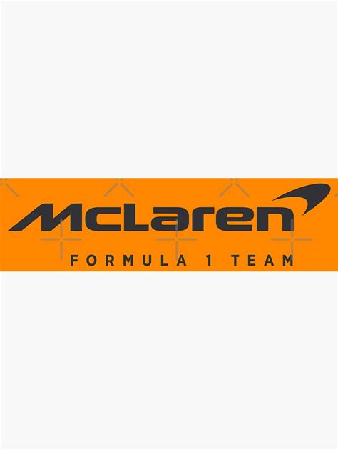 Pegatina Logotipo Del Equipo Mclaren Formula 1 2022 Negrogris