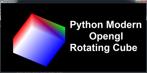 Python Modern Opengl Rotating The Cube Codeloop