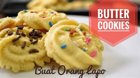 Kuih yang manis dan agak kenyal ini sangat sedap dimakan. Simple Butter Cookies | Biskut Mentega Mudah - Resepi ...