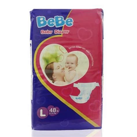 Nonwoven Disposable Large Bebe Baby Diapers Pant Packaging Size 48